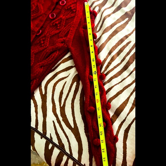 Vintage Moschino Red Button Up Sweater Excellent Condition and craftsmanship.♥️ - Picture 8 of 8